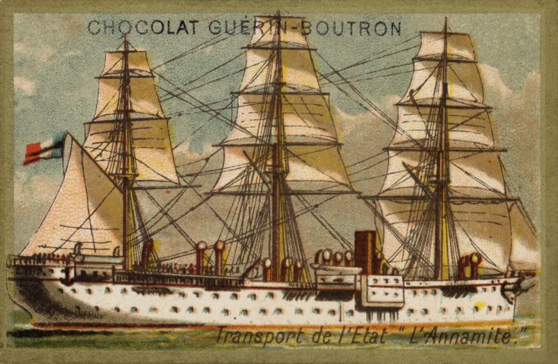 Kuljetusalus Annamite (chromolitho) tekijältä French School