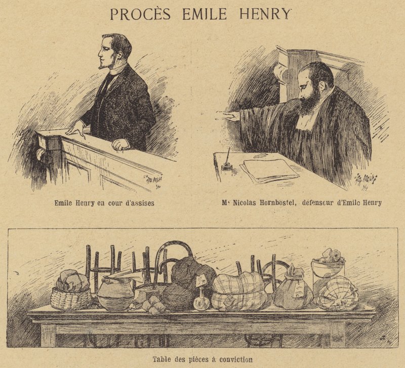 Anarkistisen pommittajan Emile Henryn oikeudenkäynti tekijältä French School