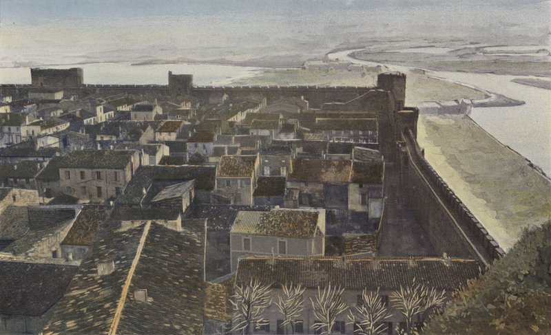 Aigues-Mortes, Näkymä valleille, otettu kaupungin sisältä tekijältä French Photographer