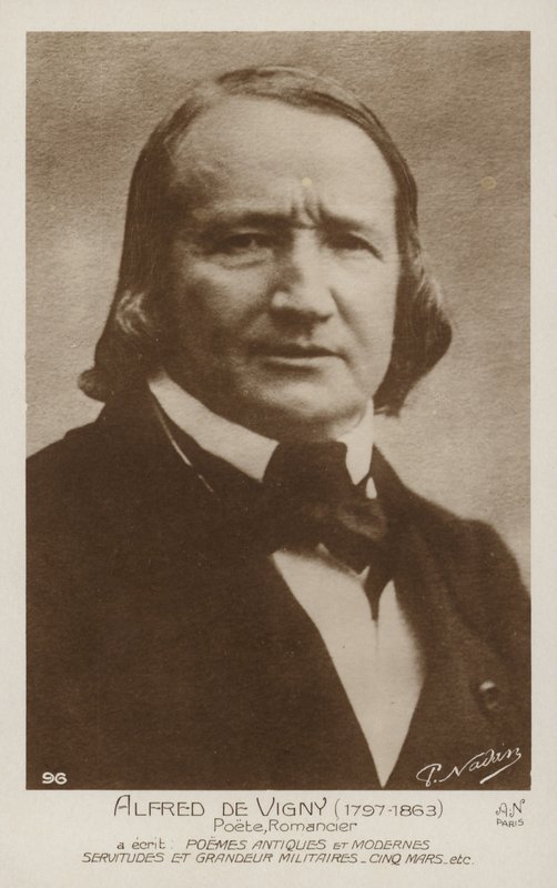 Alfred de Vigny (1797-1863), ranskalainen runoilija ja kirjailija tekijältä French Photographer