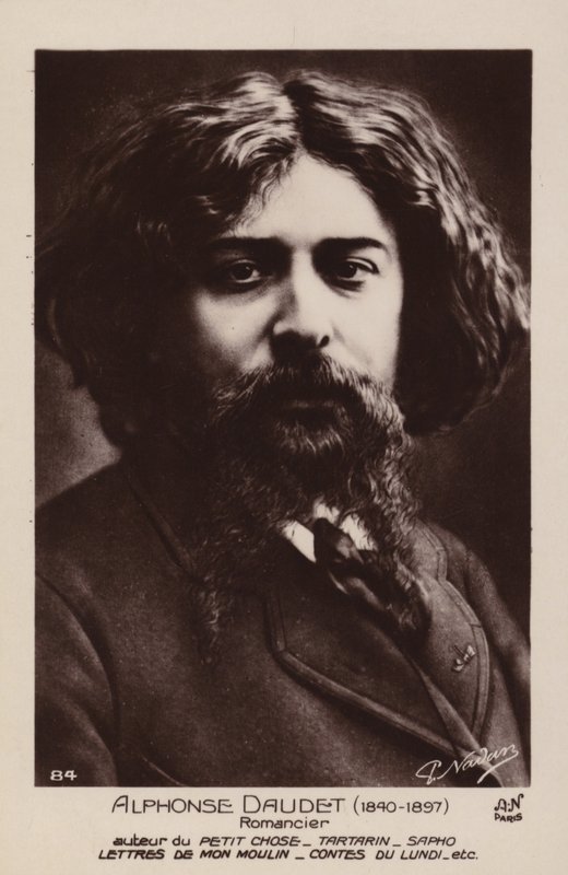 Alphonse Daudet (1840-1897), ranskalainen kirjailija tekijältä French Photographer