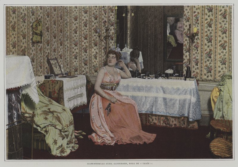 Amerikkalainen sopraano Sybil Sanderson nimiroolissa Jules Massenet