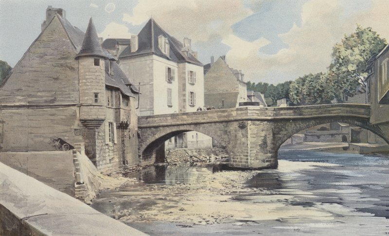 Aubusson, Pont de la Terrade, Creusella, alavirtanäkymä tekijältä French Photographer