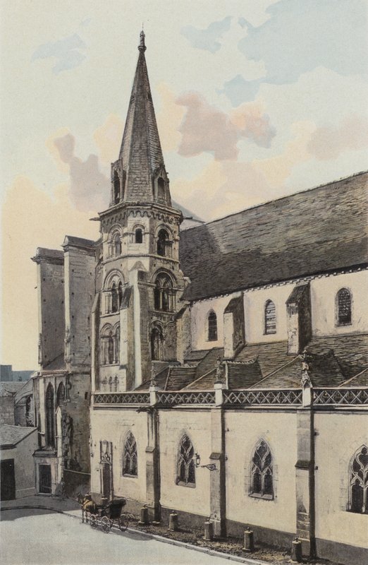 Auxerre, Saint-Euseben kirkko, N-sivujulkisivu tekijältä French Photographer