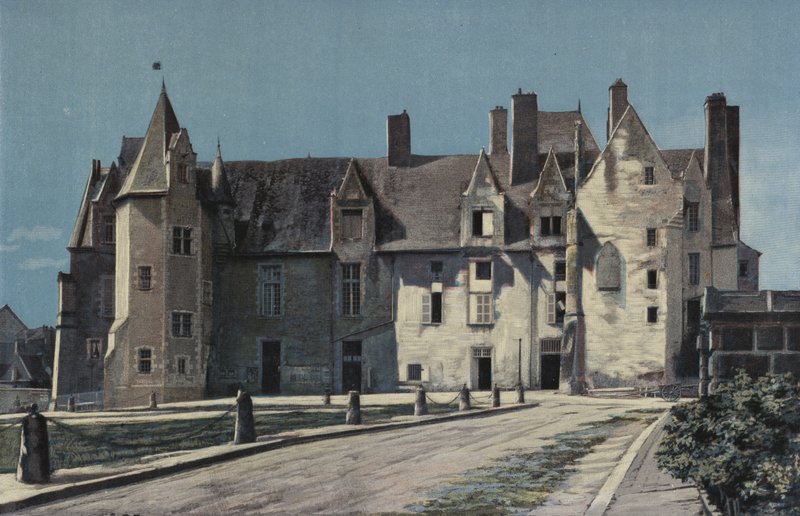 Bauge, Chateau (kaupungintalo ja santarmi), yhdessä aukiolla tekijältä French Photographer