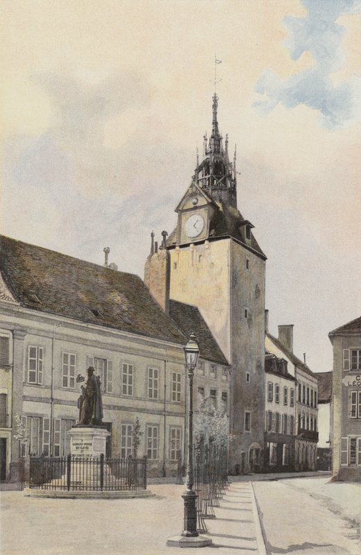 Beaune, kellotapuli ja G Mongen patsas tekijältä French Photographer