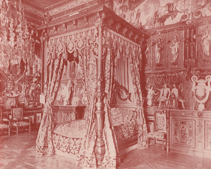Anne of Austrian makuuhuone, Fontainebleau (m/w kuva) tekijältä French Photographer