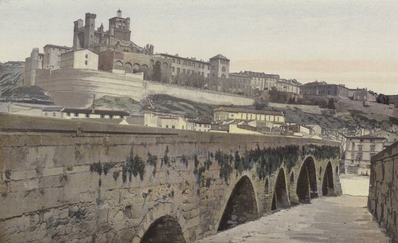 Beziers, Vanha silta ja Saint-Nazairen kirkko (entinen katedraali) tekijältä French Photographer
