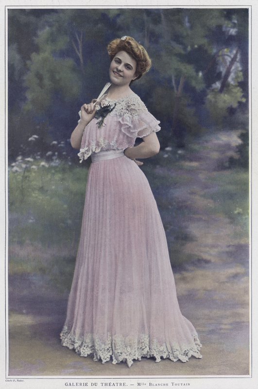 Blanche Toutain, ranskalainen näyttelijä (värillinen kuva) tekijältä French Photographer