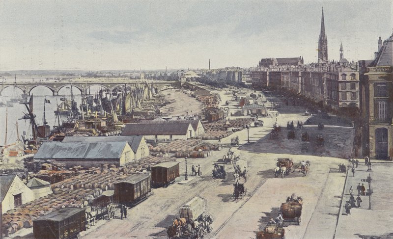 Bordeaux, Garonnen ylittävä silta, Burgundin laiturit ja tulli tekijältä French Photographer