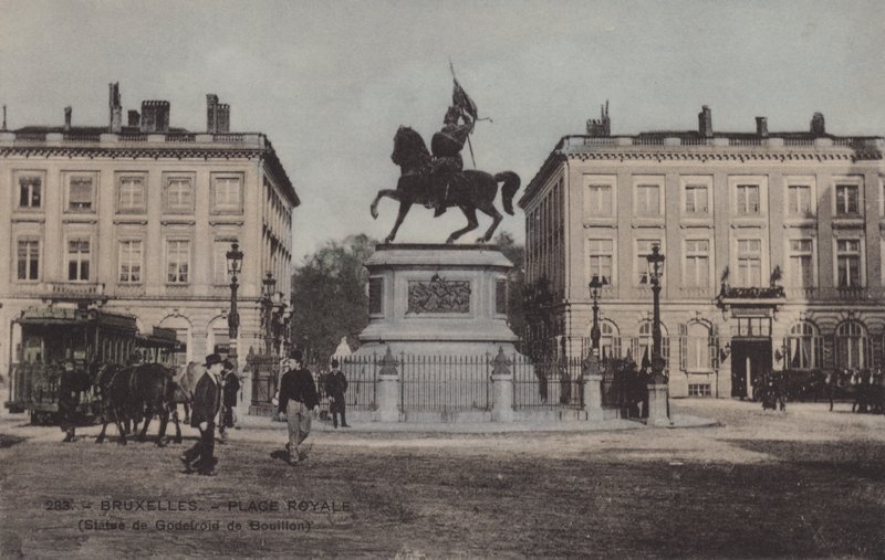 Bryssel, Place Royale, Godefroid de Bouillonin patsas tekijältä French Photographer