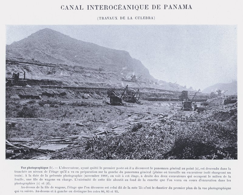 Panaman valtamertenvälinen kanava, Culebra Works (m/w kuva) tekijältä French Photographer