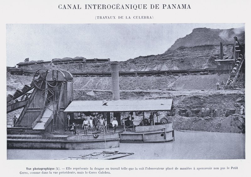 Panaman valtamertenvälinen kanava, Culebra Works (m/w kuva) tekijältä French Photographer