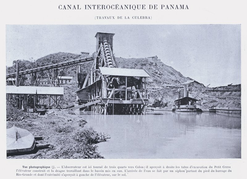 Panaman valtamertenvälinen kanava, Culebra Works (m/w kuva) tekijältä French Photographer
