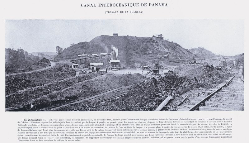 Panaman valtamertenvälinen kanava, Culebra Works (m/w kuva) tekijältä French Photographer