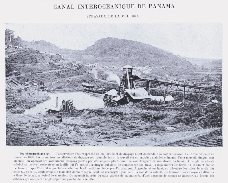 Panaman valtamertenvälinen kanava, Culebra Works (m/w kuva) tekijältä French Photographer