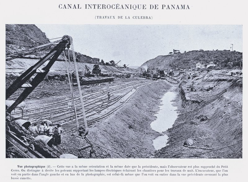 Panaman valtamertenvälinen kanava, Culebra Works (m/w kuva) tekijältä French Photographer