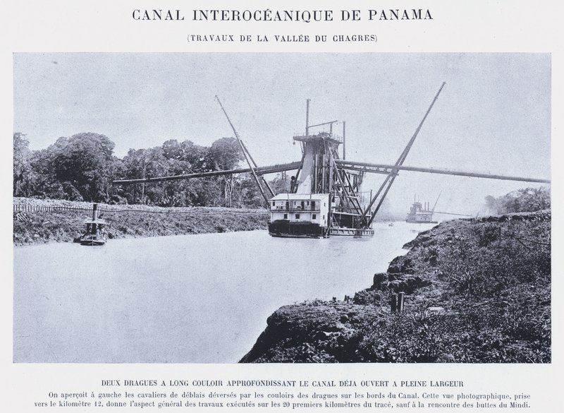 Panaman valtamertenvälinen kanava, Chagres Valley Works (m/w kuva) tekijältä French Photographer