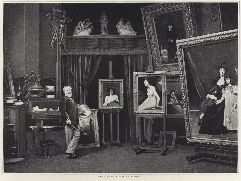 Carolus-Duran työpajassaan tekijältä French Photographer