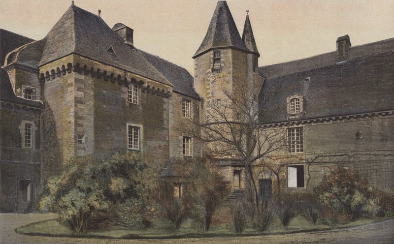 Carrouge, Chateau, julkisivu pihalla tekijältä French Photographer
