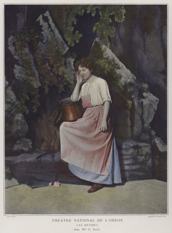 Cecile Sorel Janea elokuvassa Les Antibel (värillinen kuva) tekijältä French Photographer