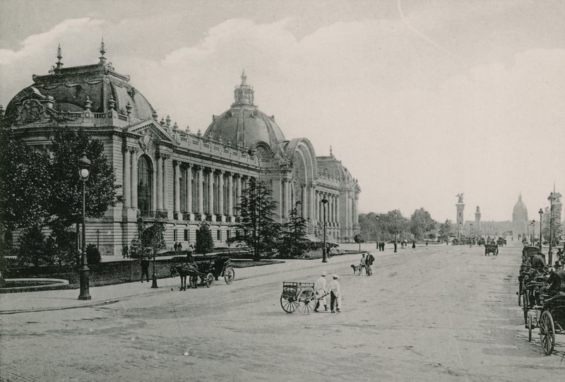 Champs-Elysees, Let Petit Palais, Champs Elysees, Pieni palatsi (valokaiverrus) tekijältä French Photographer
