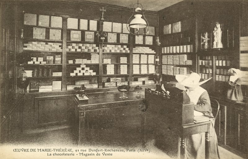 Suklaakauppa, 92 Rue Denfert-Rochereau, Pariisi (m/v kuva) tekijältä French Photographer