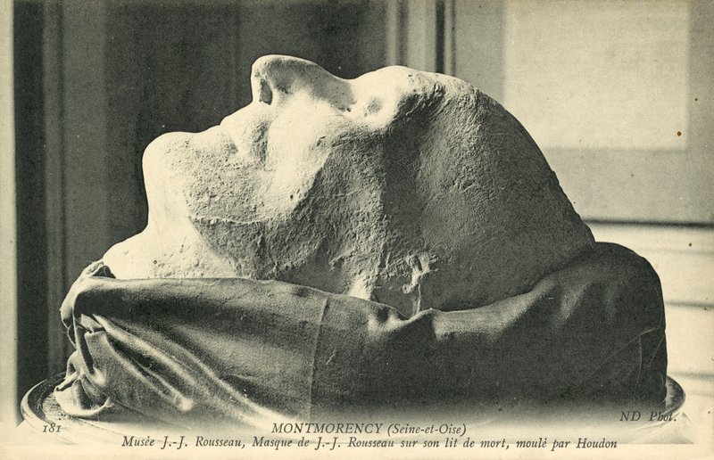 Jean-Jacques Rousseaun kuolinaamio, Houdonin muotoilema tekijältä French Photographer
