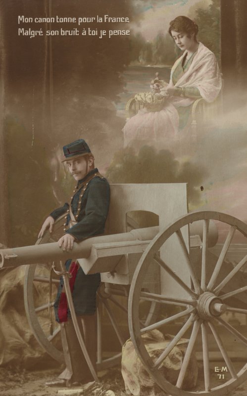 Ranskan kanonien melusta huolimatta ajattelen sinua (sävytetty kuva) tekijältä French Photographer