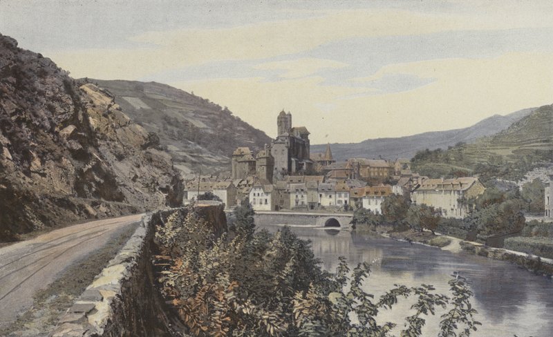 Estaing, Yleinen näkymä, otettu tontin ylävirtaan tekijältä French Photographer