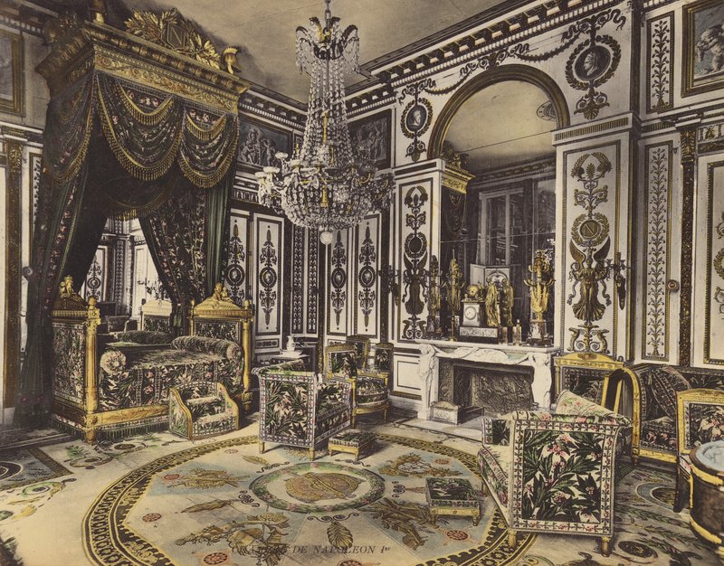 Fontainebleau: Napoleon I:n makuuhuone (värikuva) tekijältä French Photographer