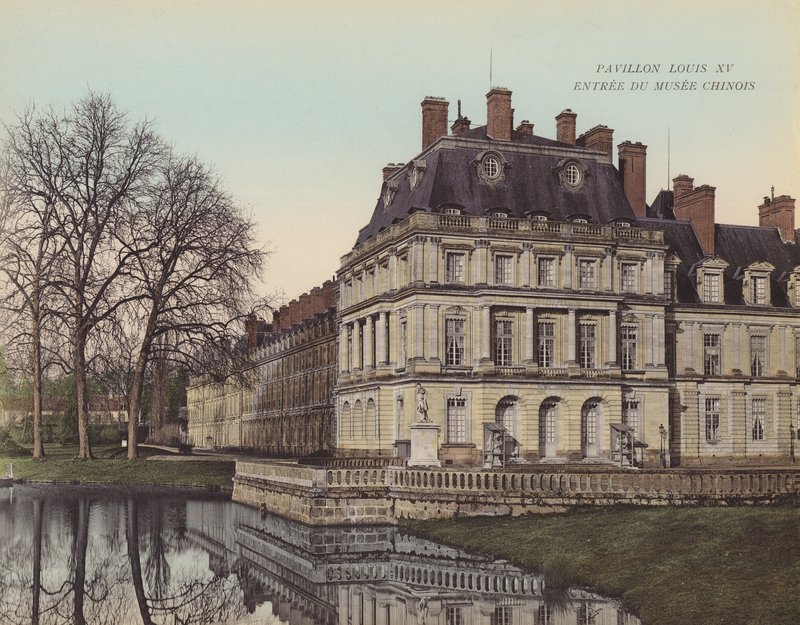 Fontainebleau: Ludvig XV:n paviljonki Kiinan museon sisäänkäynti (värikuva) tekijältä French Photographer