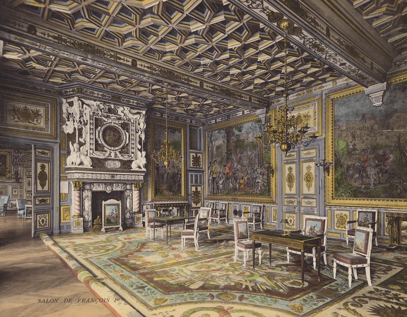 Fontainebleau: François I:n salonki (värikuva) tekijältä French Photographer