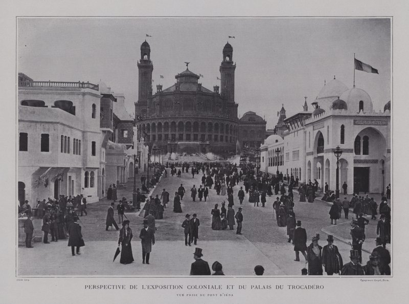 Ranskan siirtomaapaviljongit ja Palais du Trocadero Pont d