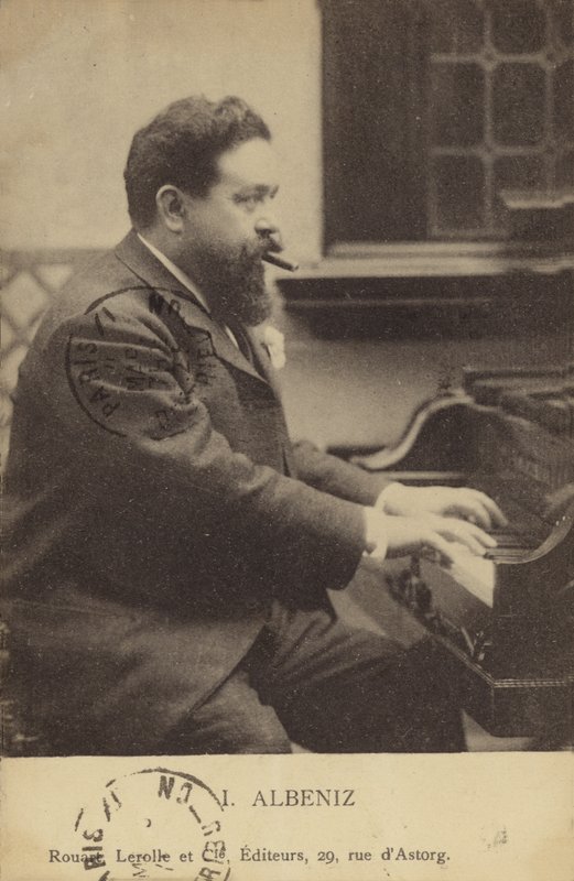 Isaac Albeniz, espanjalainen pianisti ja säveltäjä (1860-1909) tekijältä French Photographer
