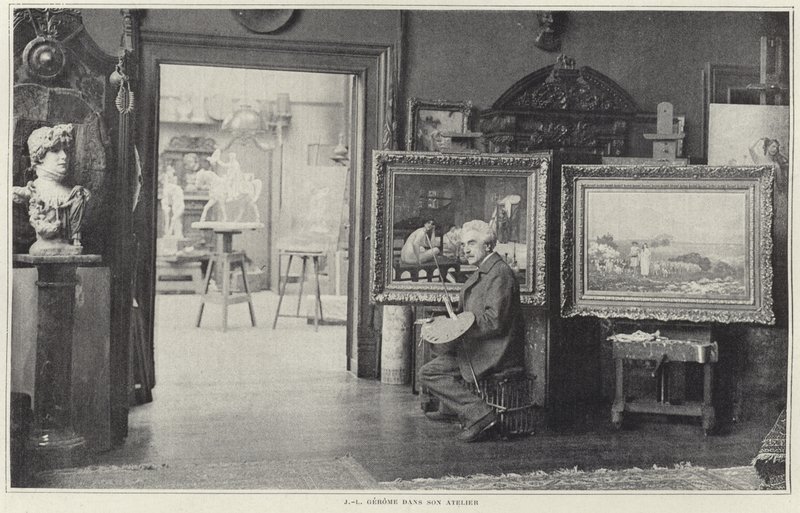 Jean-Leon Gerome työpajassaan tekijältä French Photographer
