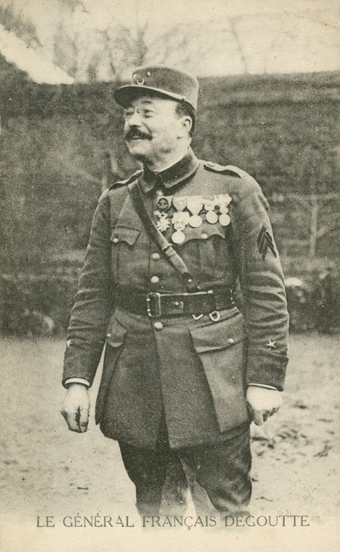 Jean-Marie Degoutte, Ranskan ensimmäisen maailmansodan kenraali (m/w kuva) tekijältä French Photographer