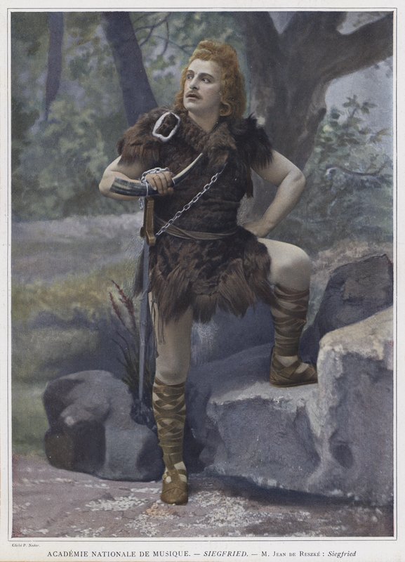 Jean de Reszke nimiroolissa Siegfriedissä (värillinen kuva) tekijältä French Photographer