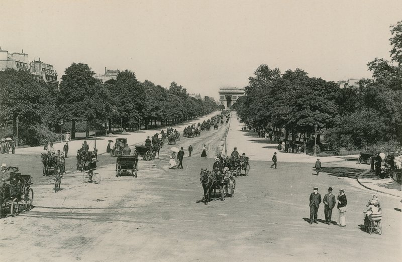 LAvenue du Bois-de-Boulogne, Bois de Boulogne Avenue (valokuvakaiverrus) tekijältä French Photographer