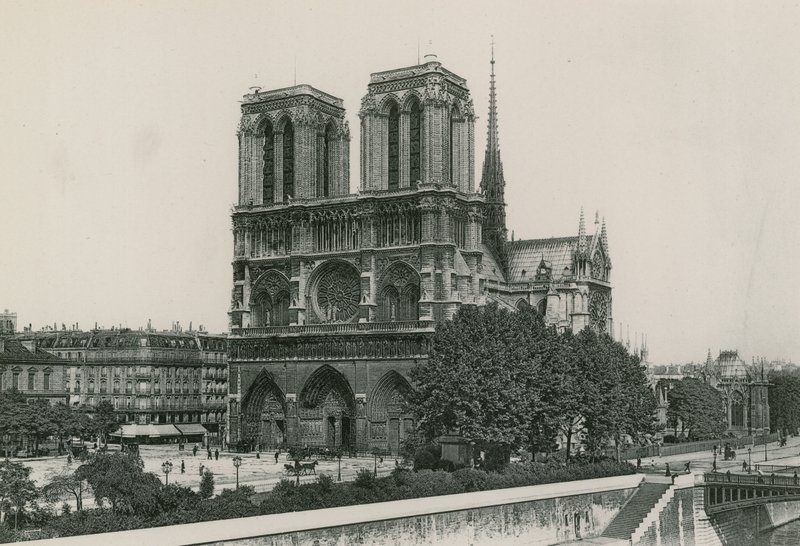 La Cathedrale, Eglise Notre-Dame, Katedraali, Neitsyt Marian kirkko (syväpaino) tekijältä French Photographer