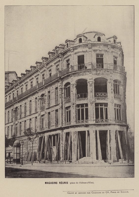 Pariisin kommuuni, Magasins Reunis, Place du Chateau-d