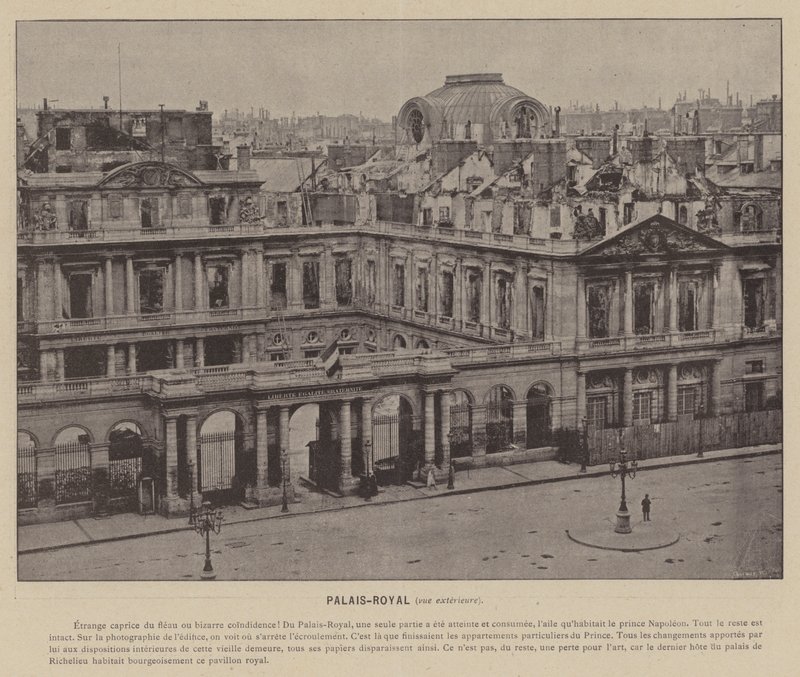Pariisin kommuuni, Palais-Royal, ulkonäkymä (m/v kuva) tekijältä French Photographer