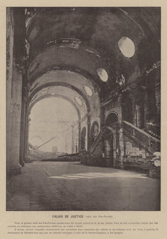 Pariisin kommuuni, Palais De Justice, Salle des Pas-Perdus (m/v kuva) tekijältä French Photographer