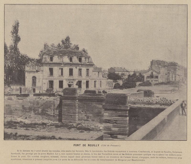 Pariisin kommuuni, Pont De Neuilly, Cote de Puteaux (m/w kuva) tekijältä French Photographer