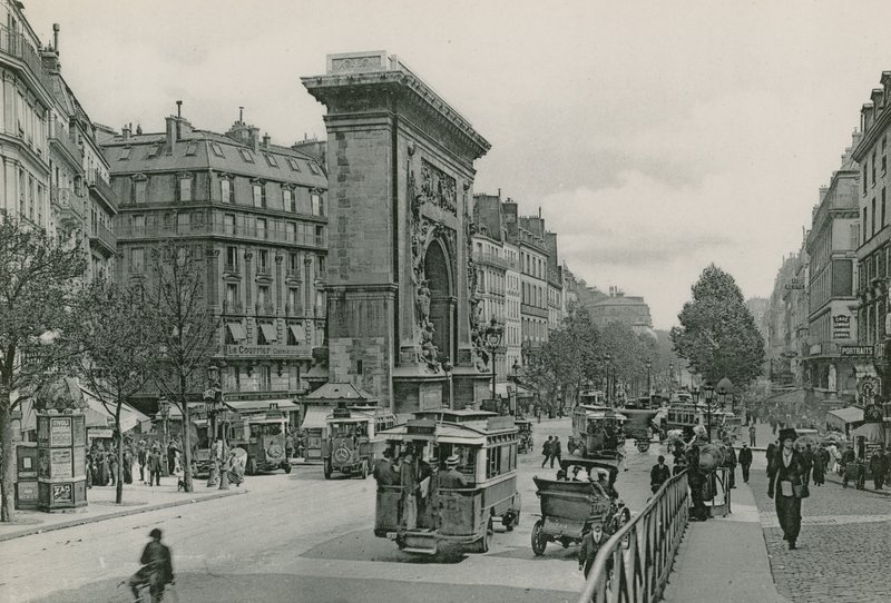 La Porte et le Boulevard Saint-Denis, Saint-Denis-portti ja Boulevard (valokaiverrus) tekijältä French Photographer