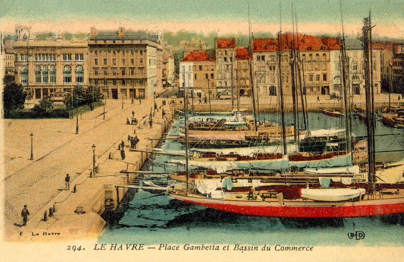Le Havre, Gambetta Square, Trade Basin tekijältä French Photographer