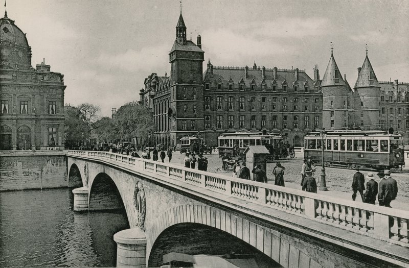 Pont au Change ja Palais de Justice, Pont au Change ja tuomioistuin (valokaiverrus) tekijältä French Photographer
