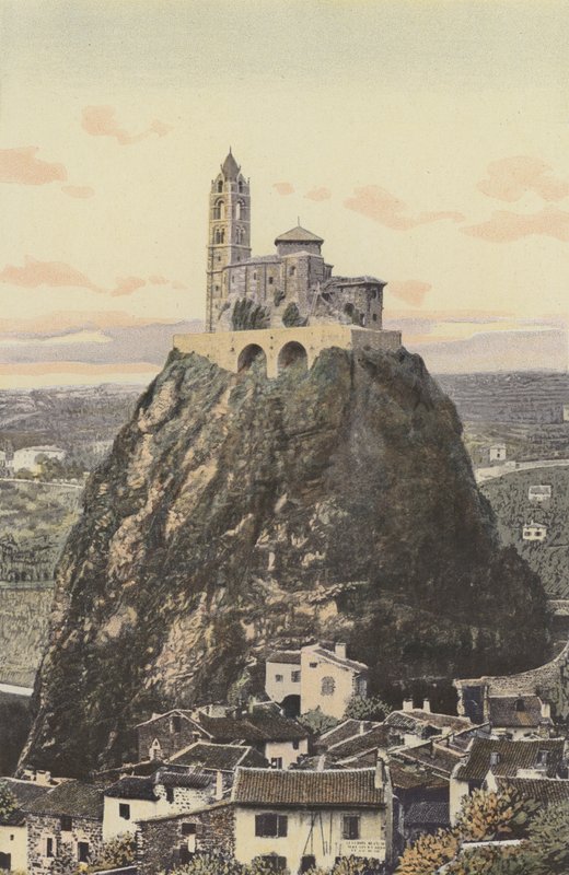 Le Puy, Saint-Michelin kirkko, Aiguilhen kallion huipulla tekijältä French Photographer