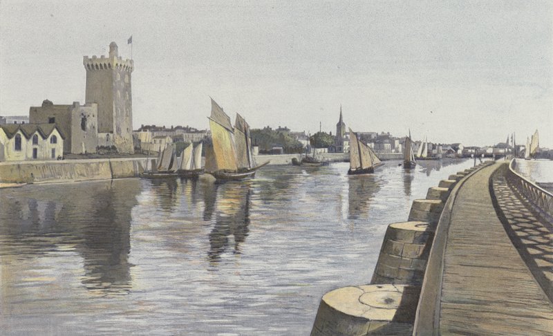 Les Sables-DOlonne, Port Channel ja Arundel Tower, joka toimii majakana tekijältä French Photographer