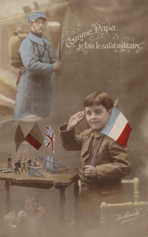 Isän tavoin annan sotilaallisen tervehdyksen (sävytetty kuva) tekijältä French Photographer